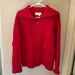 Anthropologie perfect red sweater! Great condition! Size M
